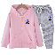 Pink/Coat+Grey/Trousers