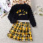 Black/Sweatshirt+Yellow/Skirt