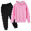 Pink/Hoodie+Black/Trousers