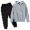 Gray/Hoodie+Black/Trousers