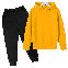 Yellow/Hoodie+Black/Trousers