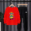 Red01/Pullover+Black01/Trousers