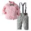 Pink/Shirt+Gray/Overalls