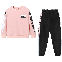 Pink/Sweatshirt+Black/Trousers