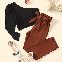 Black/Top+Brown/Trousers