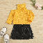 Yellow/Top+Black/Skirt